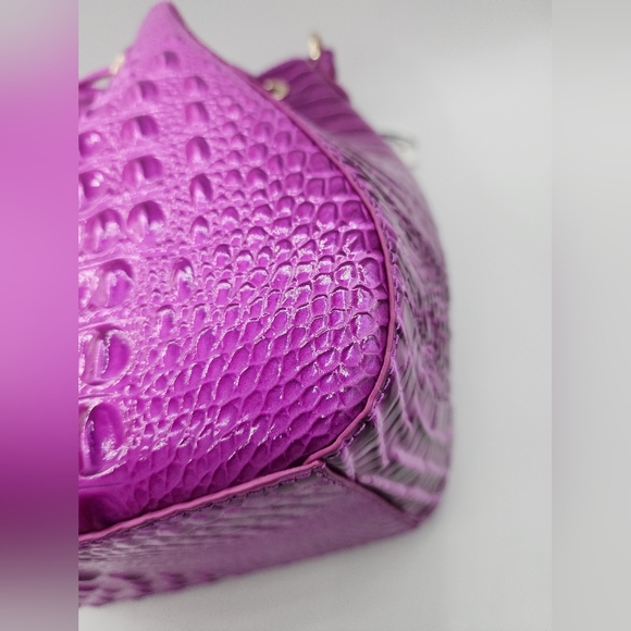 Brahmin Melinda Bucket Bag Deep Fuchsia NWT - Picture 10 of 11